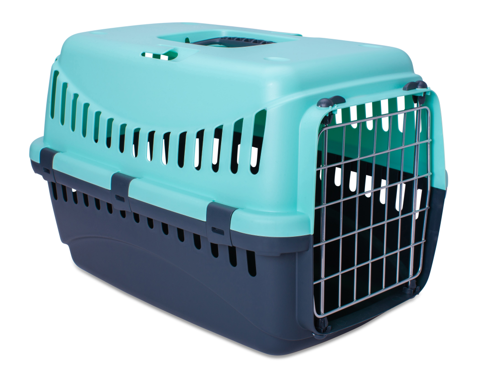 Bergamo Gipsy Large Pet Carrier Canine Blue Metal Door 23"x15"X15"