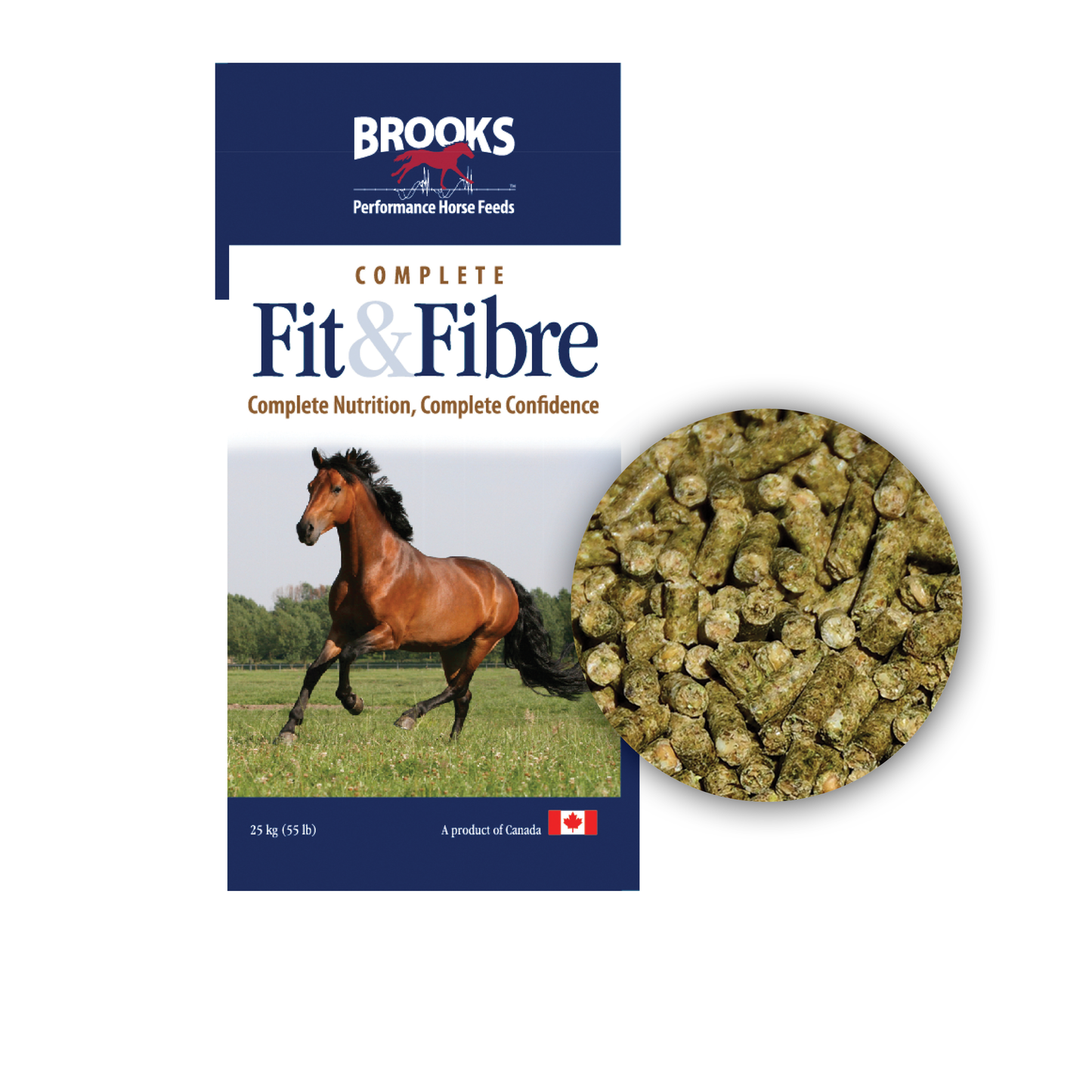 Brooks Fit & Fibre Pellets Horse Feed 25kg