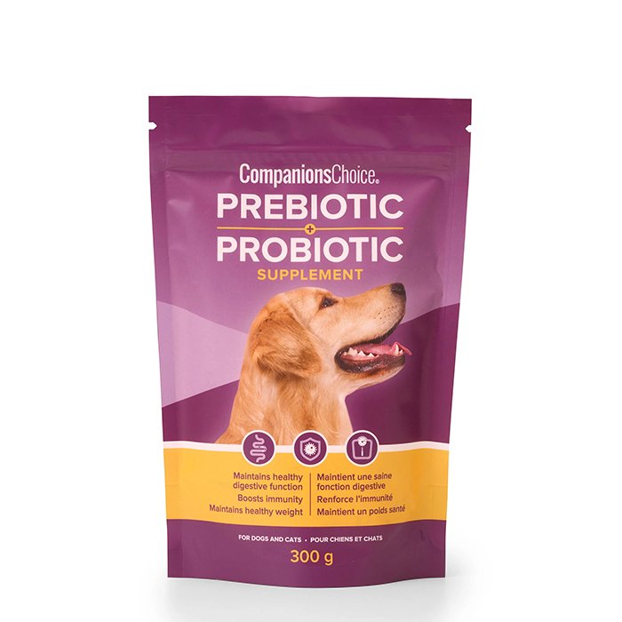 Companions Choice Prebiotic + Probiotic Powder Supplement for Cats & Dogs 55g