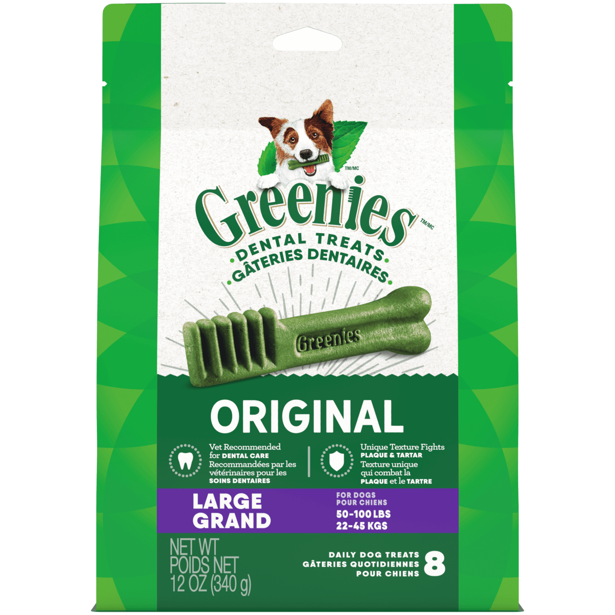 Greenies Mini Treat Canine Original Large 6 OZ