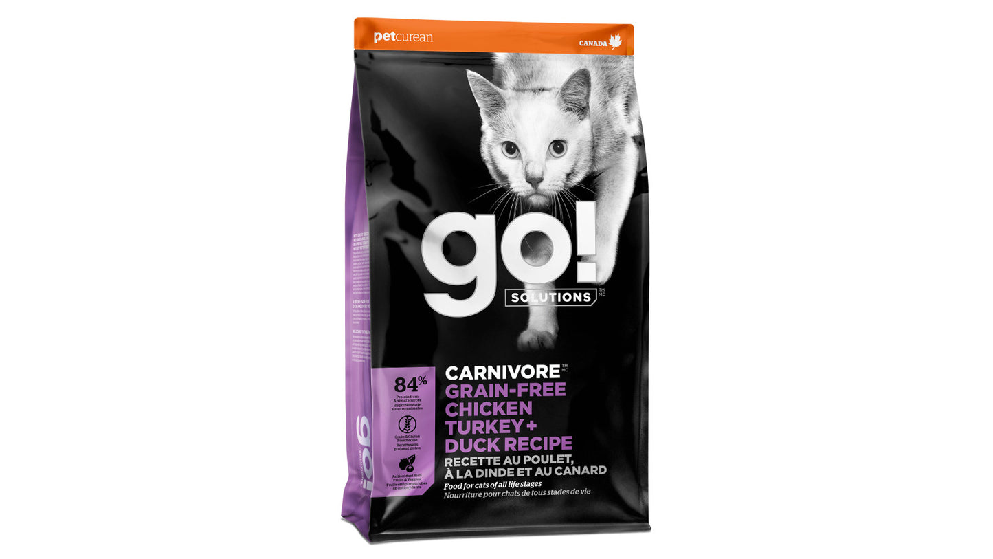 Go Carnivore Grain Free Chicken Turkey Duck Cat 3lb