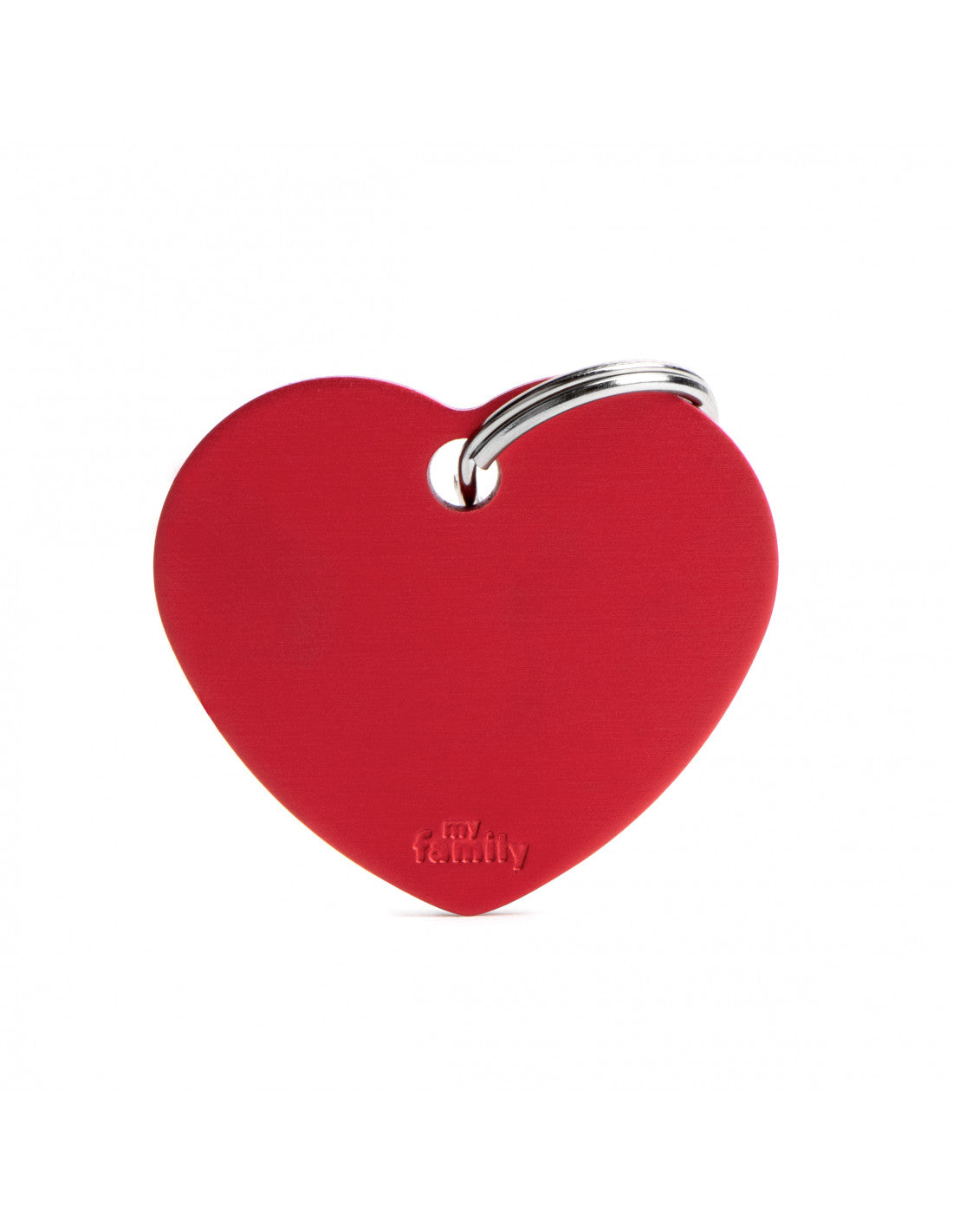 MY FAMILY - Big Heart Aluminum Red
