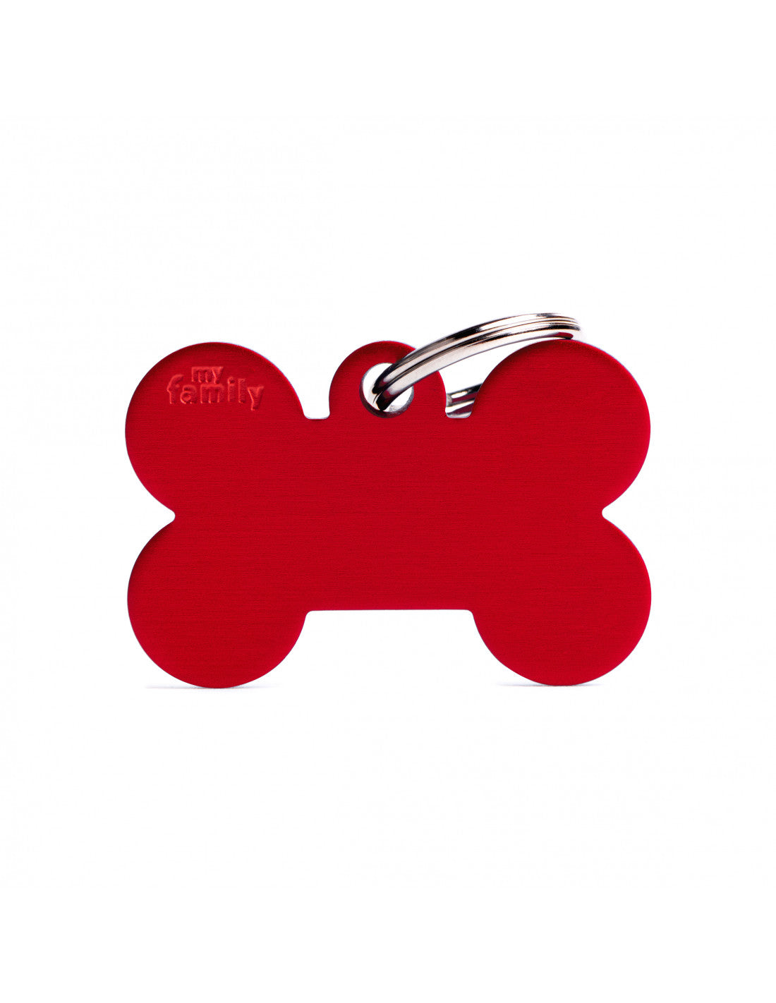 MY FAMILY - Small Bone Aluminum Red