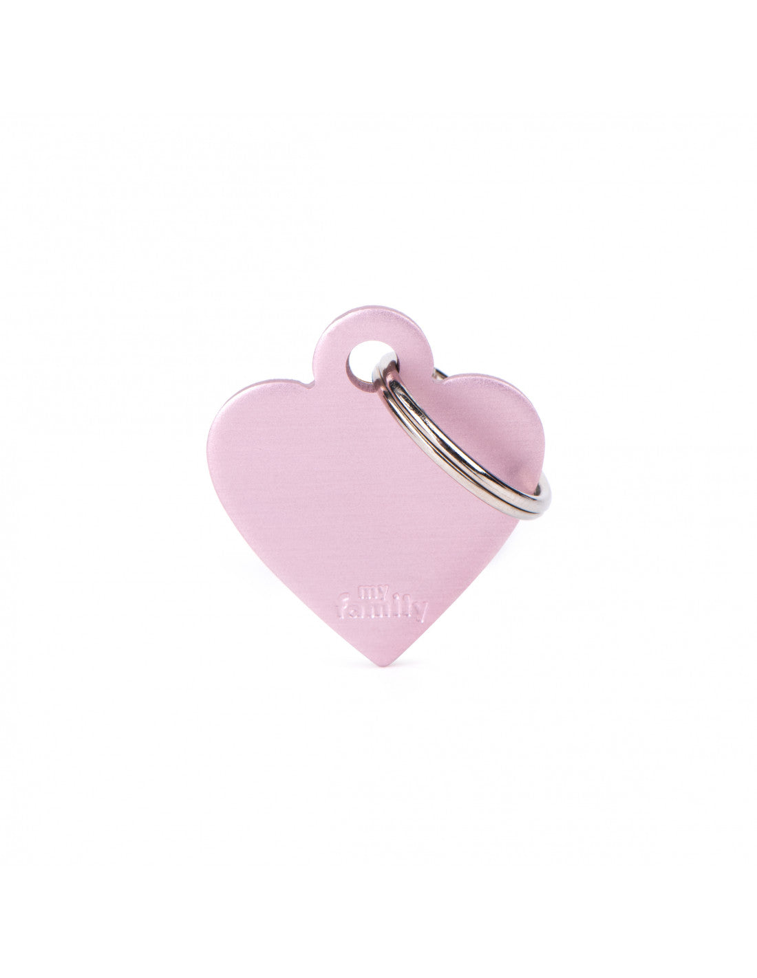 MY FAMILY - Small Heart Aluminum Pink