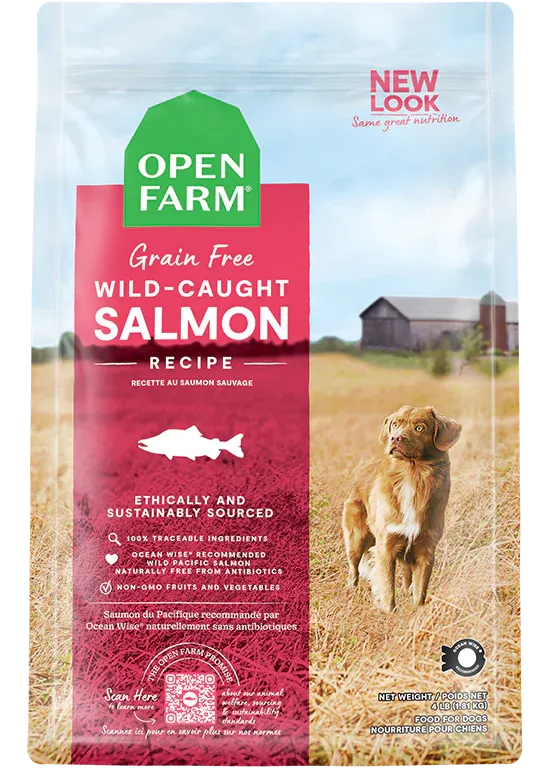 Open Farm Wild-Caught Salmon Dry Dog Food 22 lb