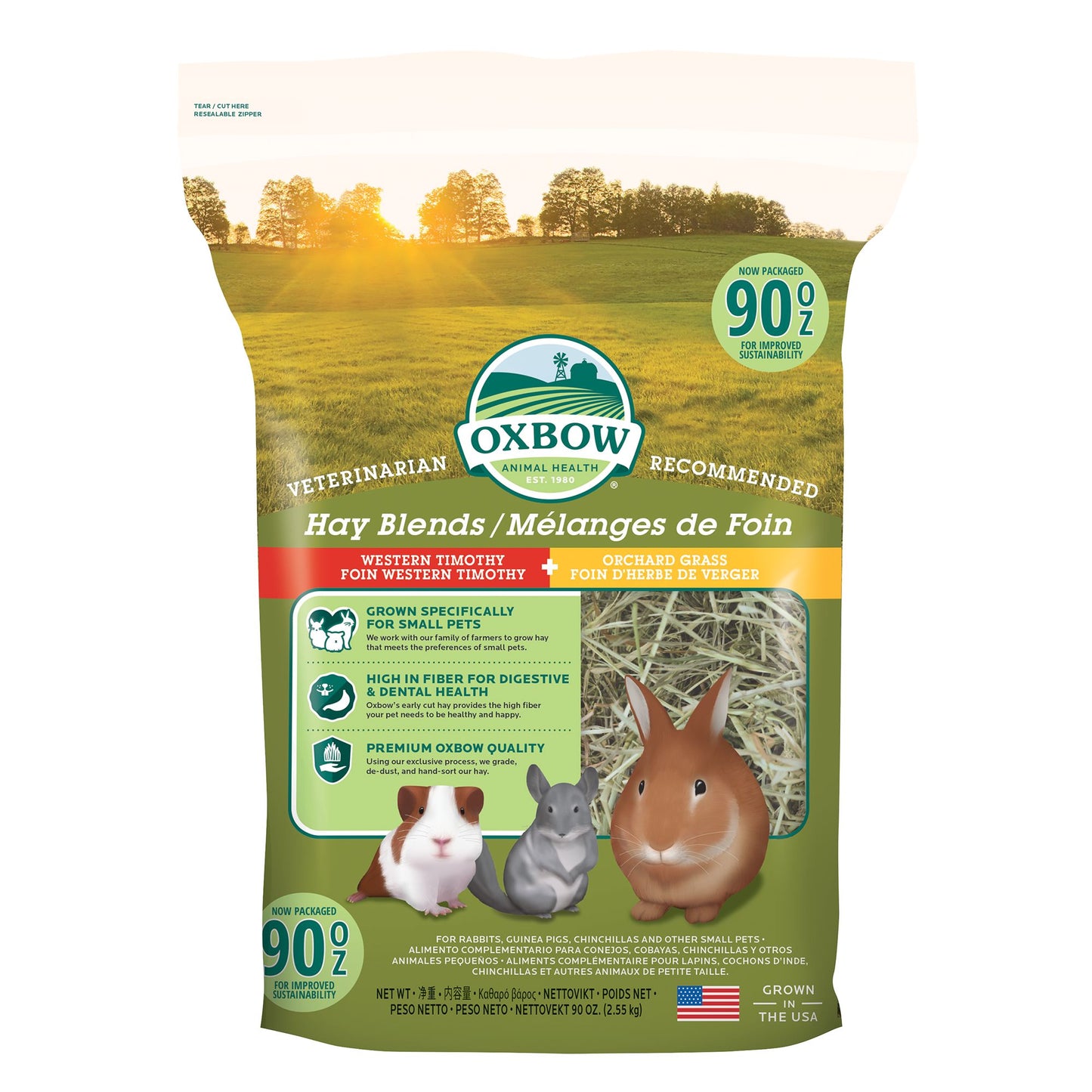 OXBOW - Hay Blends (Timothy/Orchard Grass) - 40 oz