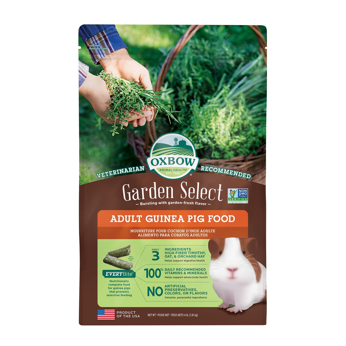 OXBOW - Garden Select - Adult Guinea Pig - 4 lb