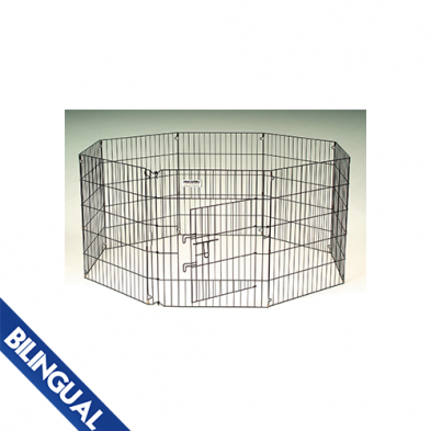 Precision Ultimate Exercise Pen with door - Black 24"
