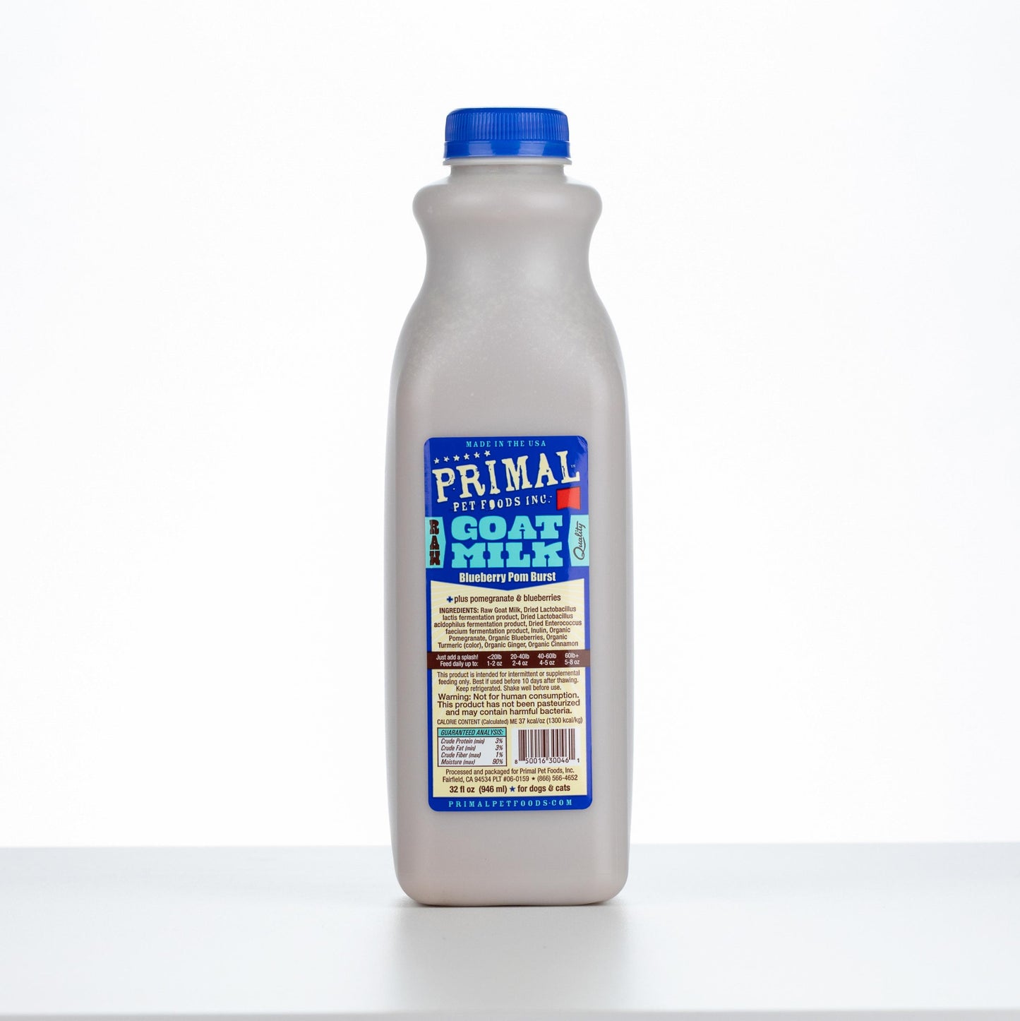 PRIMAL Frozen Goat Milk Cat-Dog 32oz - Pom Burst