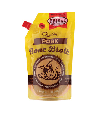PRIMAL Frozen Broth Cat/Dog 20oz - Pork