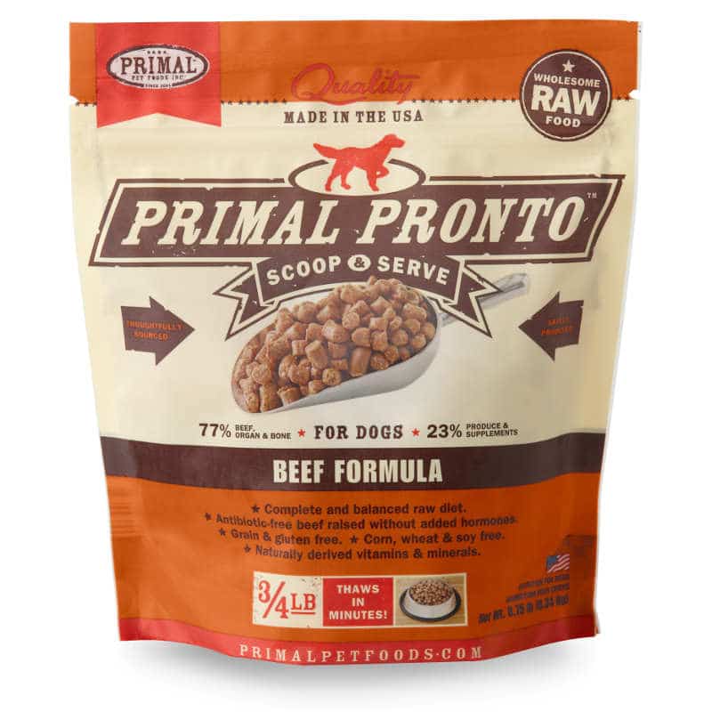 PRIMAL Frozen Pronto Trial Size - Beef 0.75lb