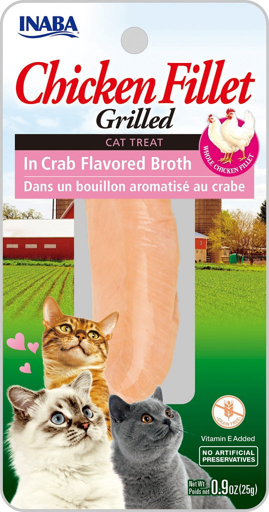 INABA Cat Grilled Fillets - Chicken in Crab Broth