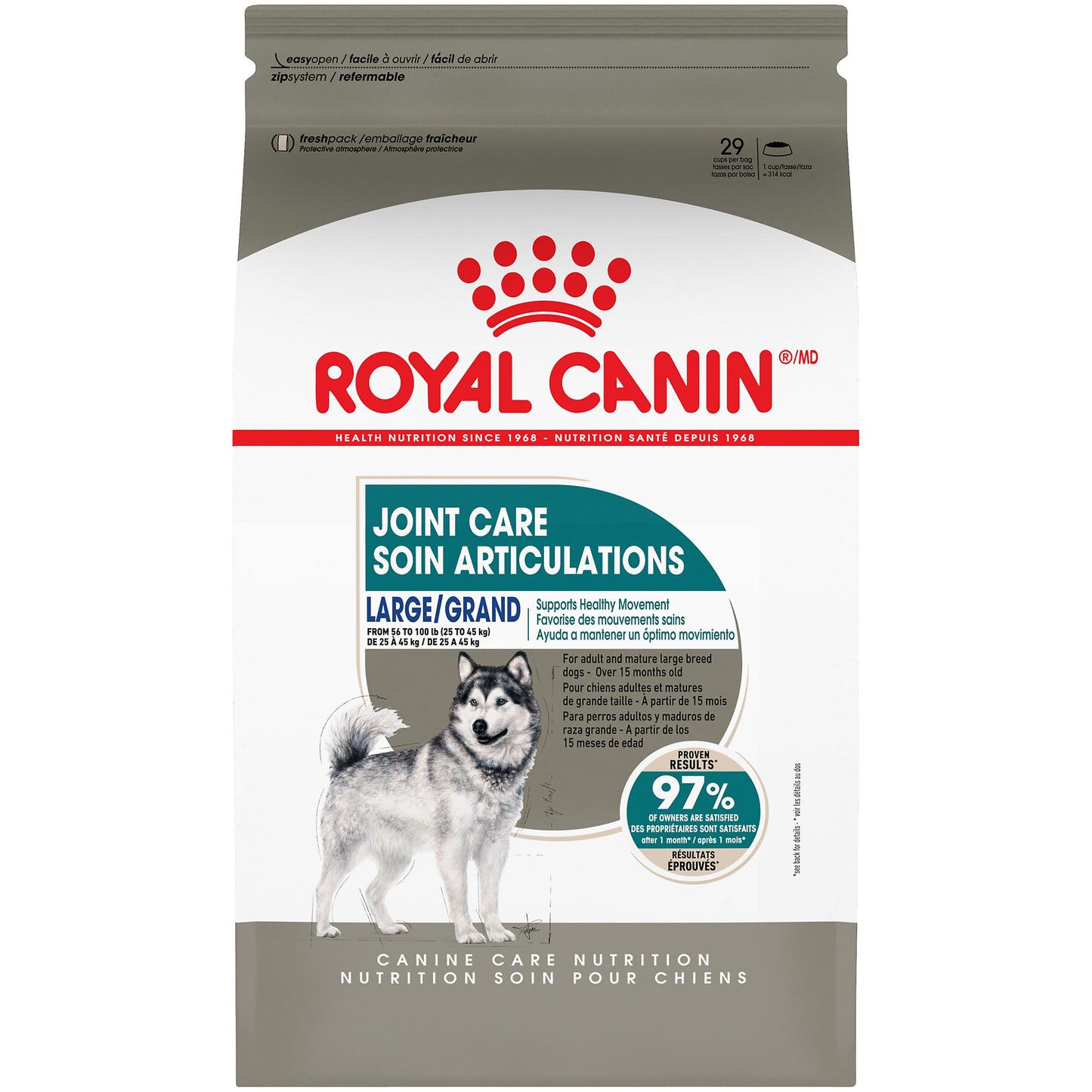 Royal Canin Large Breed Joint & Coat Care 6lb