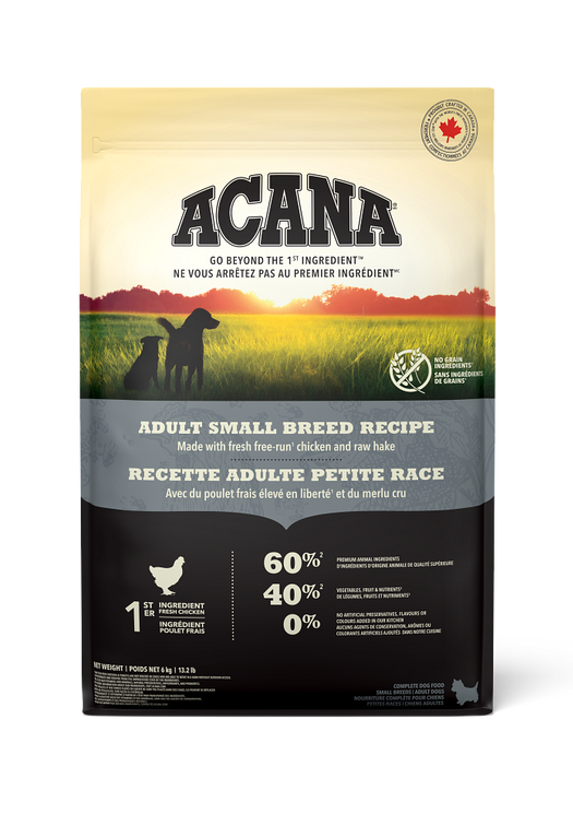ACANA Canine Heritage Adult Small Breed Recipe 2kg