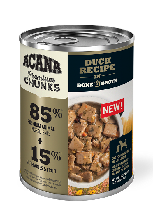ACANA Canine Premium Chunks Duck Recipe in Bone Broth