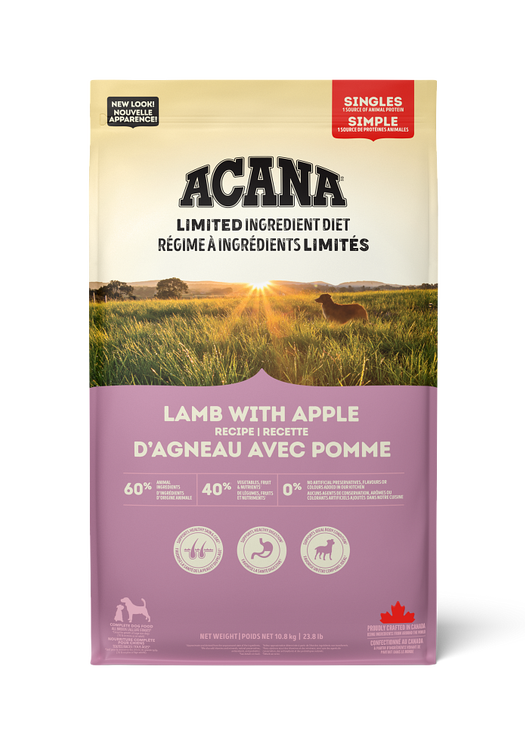ACANA Canine Singles Lamb with Apple Recipe 10.8kg