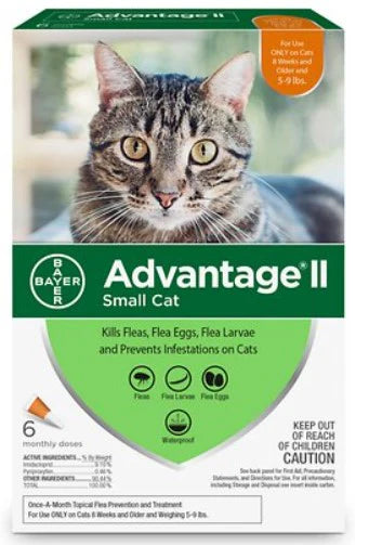 ADVANTAGE II Feline Small Cat (2.3 - 4 kg) 6 Pack