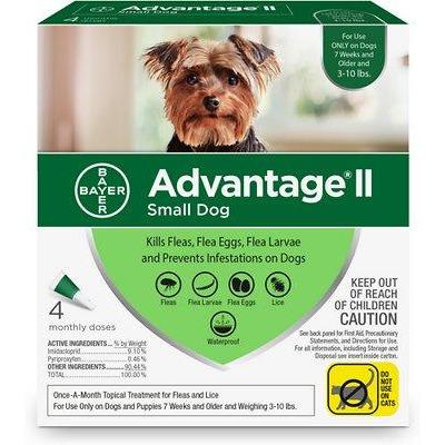 ADVANTAGE II Canine  Small Dog (Under 4.5 kg) 4 Pack