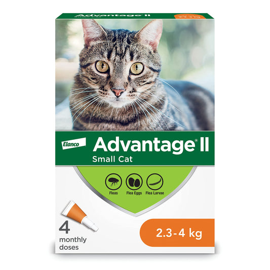 ADVANTAGE II Feline Small Cat (2.3 - 4 kg) 4 Pack