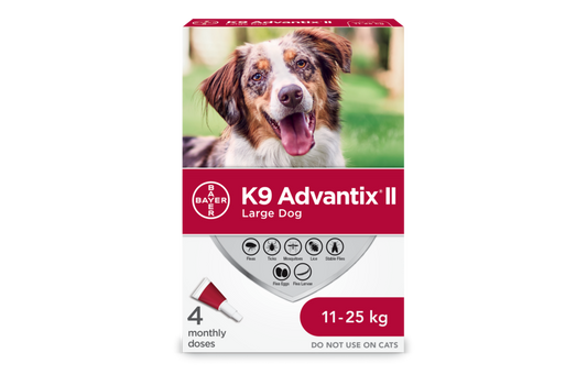 ADVANTIX II - Large Dog (11 - 25 kg) - 4 Pack