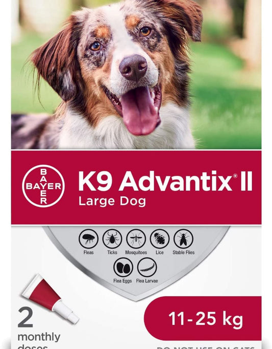 ADVANTIX II - Large Dogs (11 - 25kg) - 2 Pack