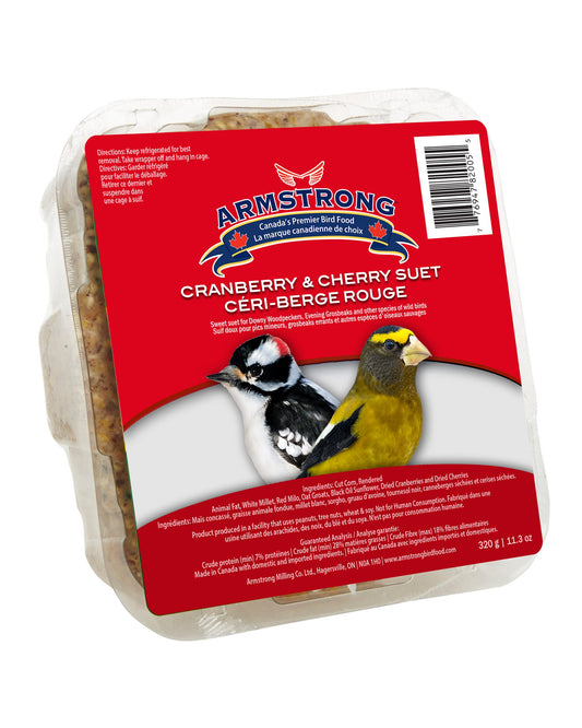 Armstrong Suet - Cranberry & Cherry 320g