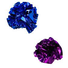 BALL CAT - Foil Crinkle Balls 48pc