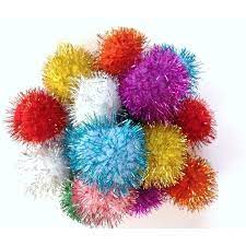 BALL CAT - Bud-Z Coloured Pom Pom 60pc