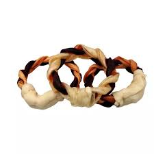 Braided Beef Collagen Ring 6"