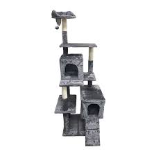 Burgham Multi Level Cat Furntr w/ Hideouts 69"