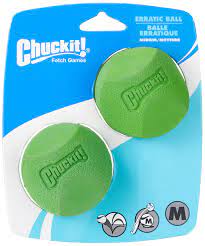 Chuckit! Erratic Balls Medium (2 Pack) Dog Toy