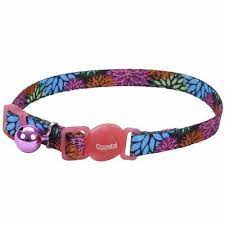 COASTAL - Fashion Adjustable Breakaway Collar - 3/8" x 8-12" - Wild Flower