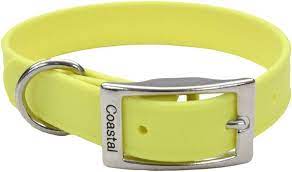 Coastal PET ATTIRE Waterproof Dog Collar 1 X 21" - Yellow