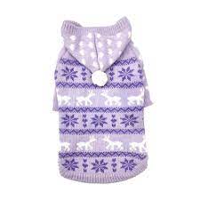 DQ Doggie Lavendar Patterned Hoodie 16"