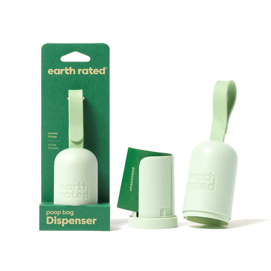 Earth Rated Leash Dispenser 2.0 with 15 Lavender Bags