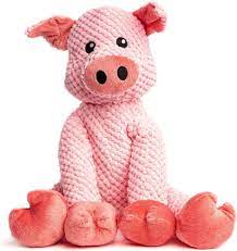 Fabdog Pig Floppy Toy Canine Large