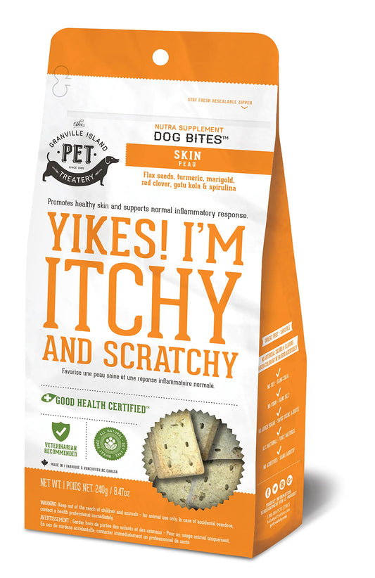 Granville Skin and Coat Treats Yikes I'm Itchy and Scratchy Dog 1X240G