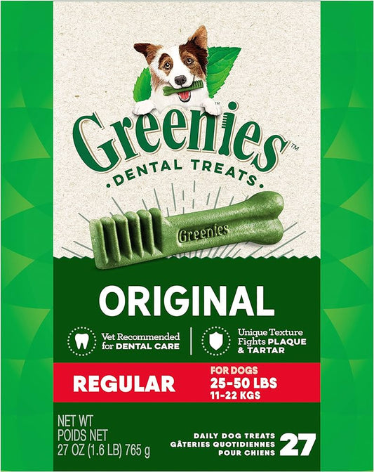Greenies Dental Treat Canine Original Regular  27 OZ