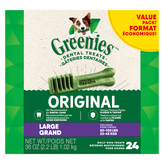 Greenies Dental Treat Canine Original Large 27 OZ