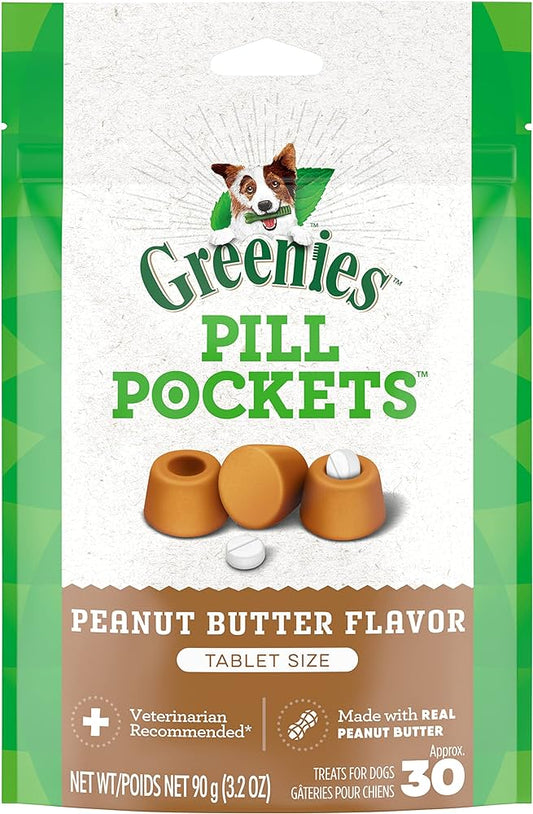 Greenies Pill Pockets Canine Peanut Butter  3.2 OZ