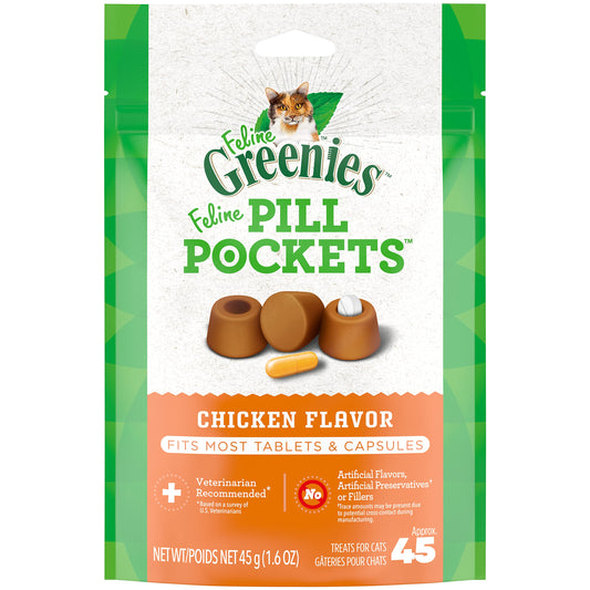 Greenies Pill Pockets Feline Chicken 1.6 OZ