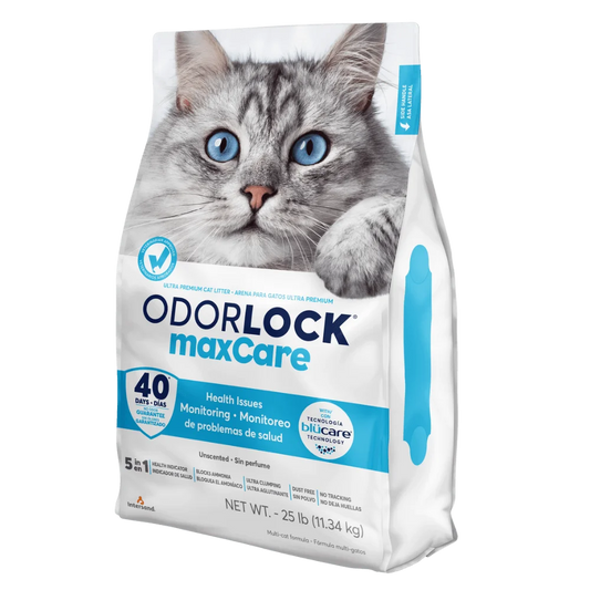 Intersand Odourlock Max Care Premium Health Issues Unscented Clumping Litter Feline 12 KG