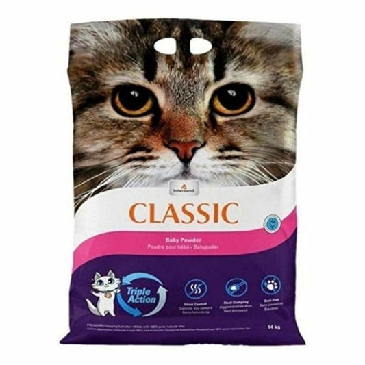 Intersand Classic Cat Litter - Baby Powder - 14 kg