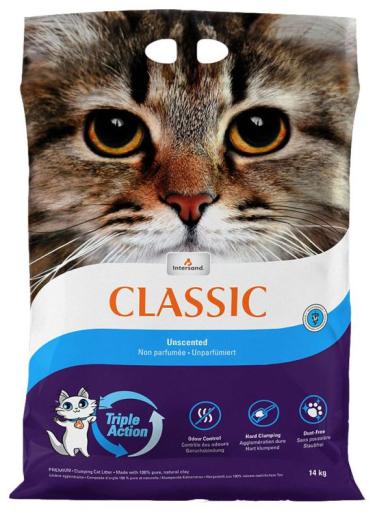 Intersand Classic Cat Litter - UNSCENTED 14 kg