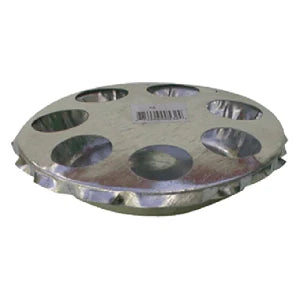 Jad-Vent 6" Round Chick Feeder - Metal