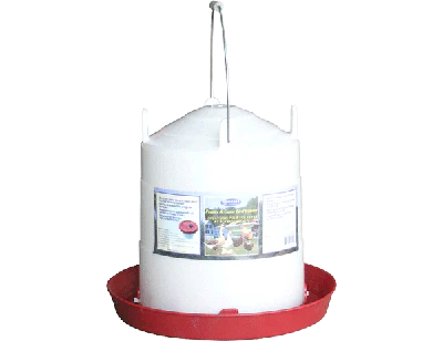 Jad-Vent Plastic Chicken Fountain - 3 Gallon BOTTOM FILL