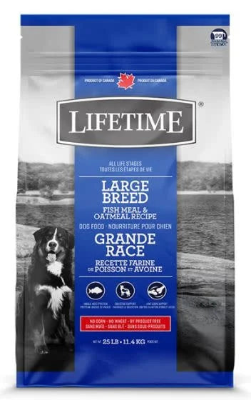 LIFETIME All Stages Dog Food Large Breed Fish & Oatmeal Recipe 11.4 kg