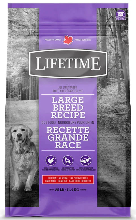 Lifetime Purple All Stages Dog Food Large Breed Chicken Recipe 11.4 kg