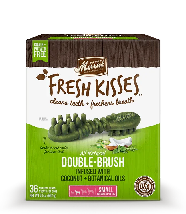 Merrick Fresh Kisses Coconut Oil Small (35 ct) Box Dental Dog Treat