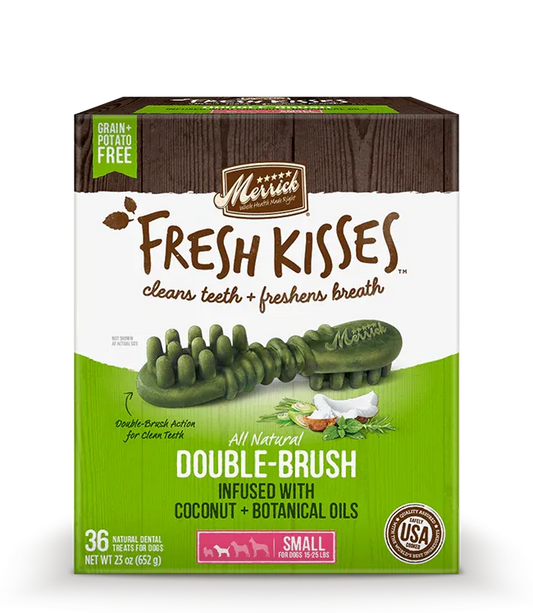 Merrick Fresh Kisses Coconut Oil Small (35 ct) Box Dental Dog Treat